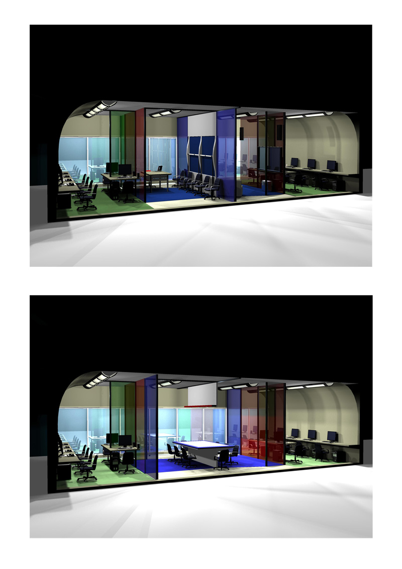 Эскиз-концепция офисного пространства