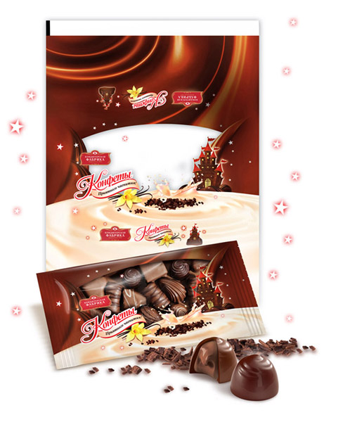 дизайн упаковки для шоколадных конфет