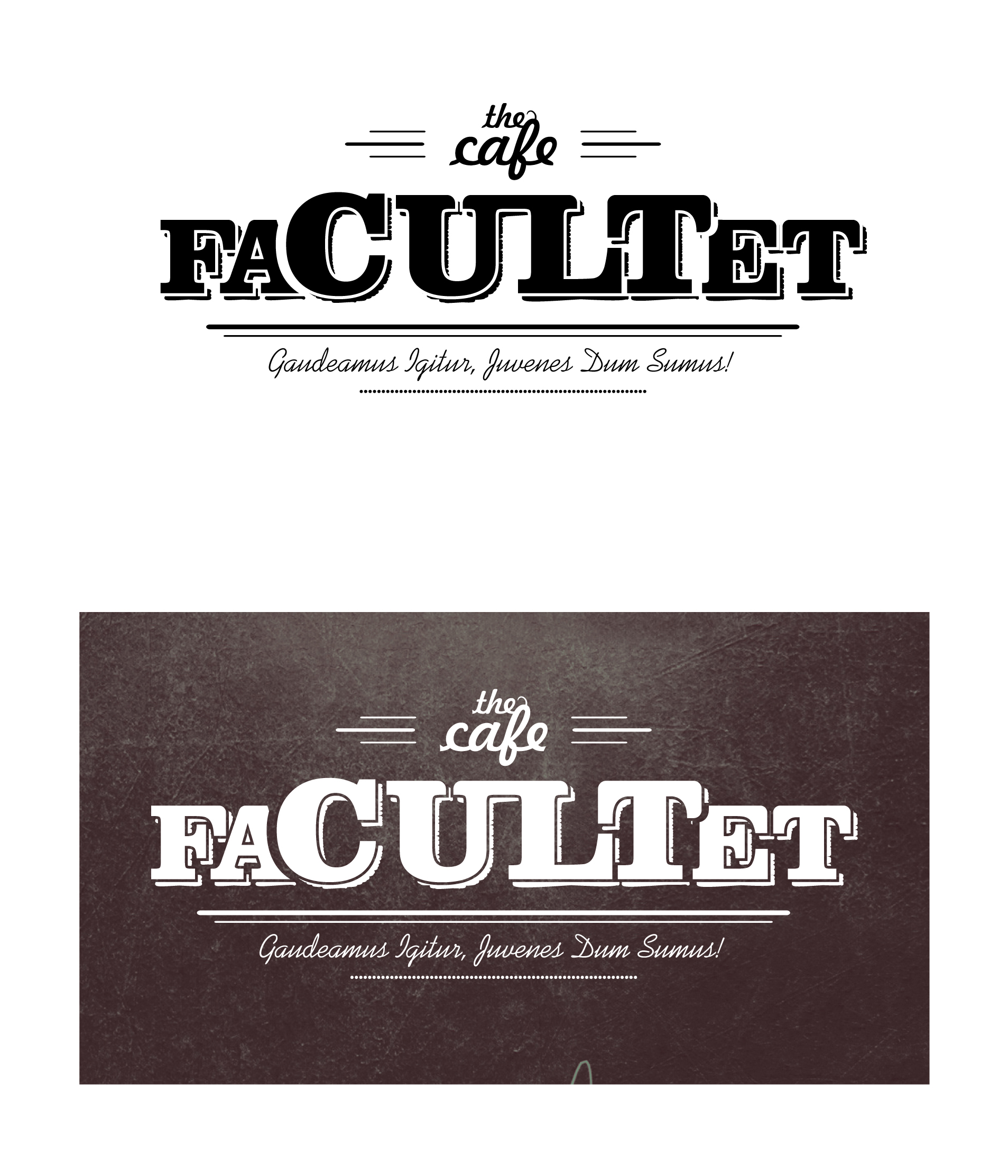 Facultet. Логотип для кафе