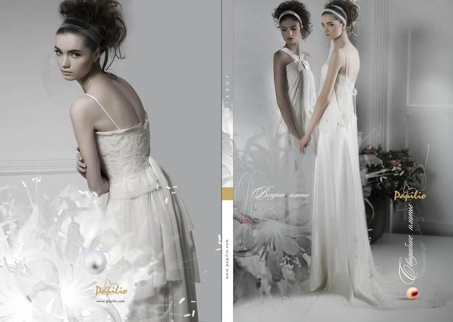 Вариант обложки для каталога свадебных платьев