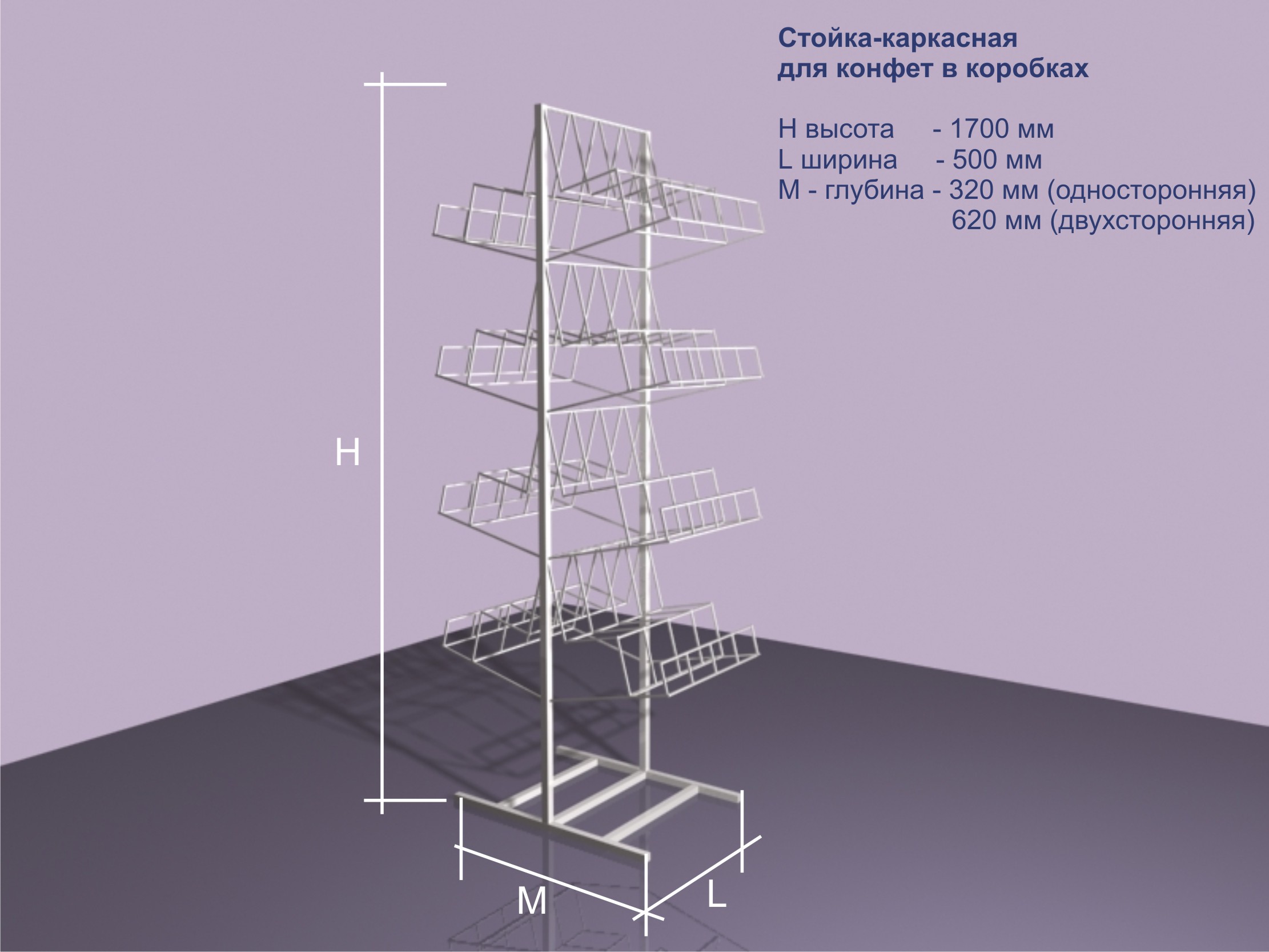 стойка-каркас для коробок конфет