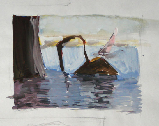 На море