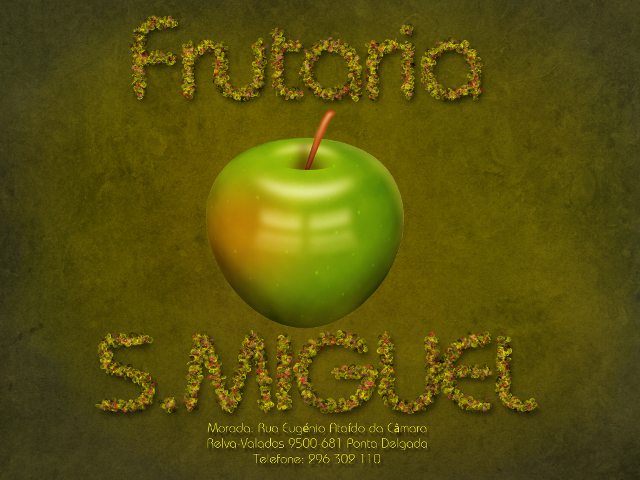 Плакат магазина фруктов