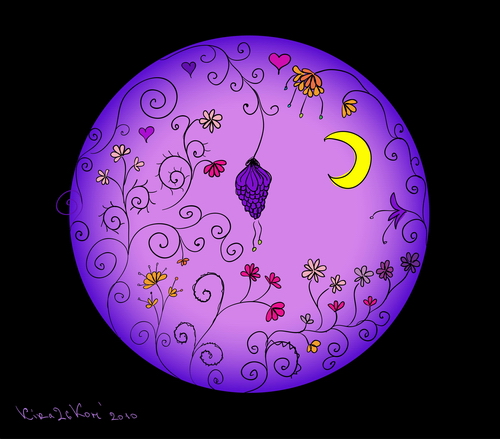 Луна в винограднике