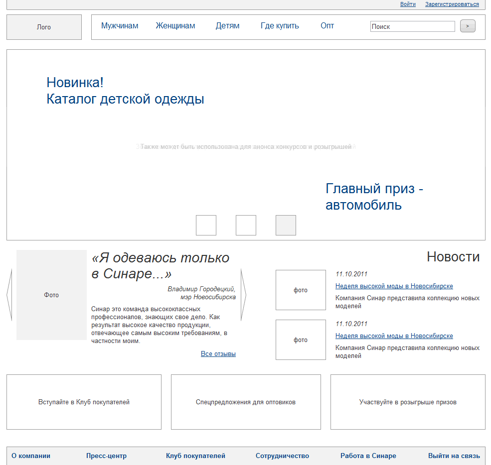 Сайт производителя верхней одежды