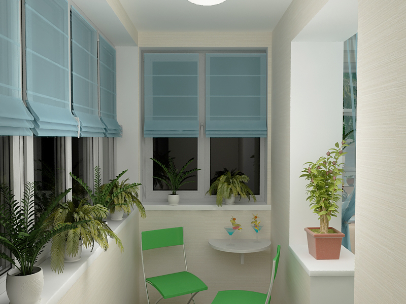 Дизайн 2-х комнатной квартиры под Киевом(кухня-балкон)