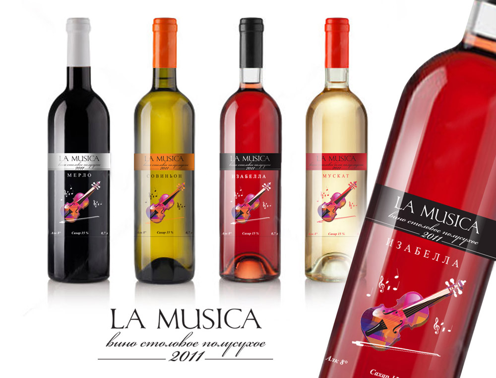 Дизайн для линейки вин La Musica  3