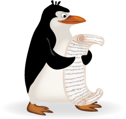 читающий пингвин
