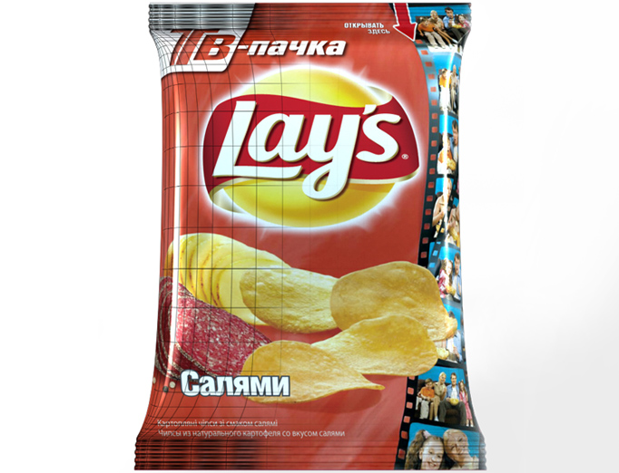 3D пачка Lays