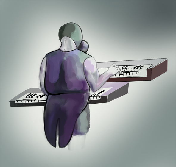 Иллюстрация Пианист