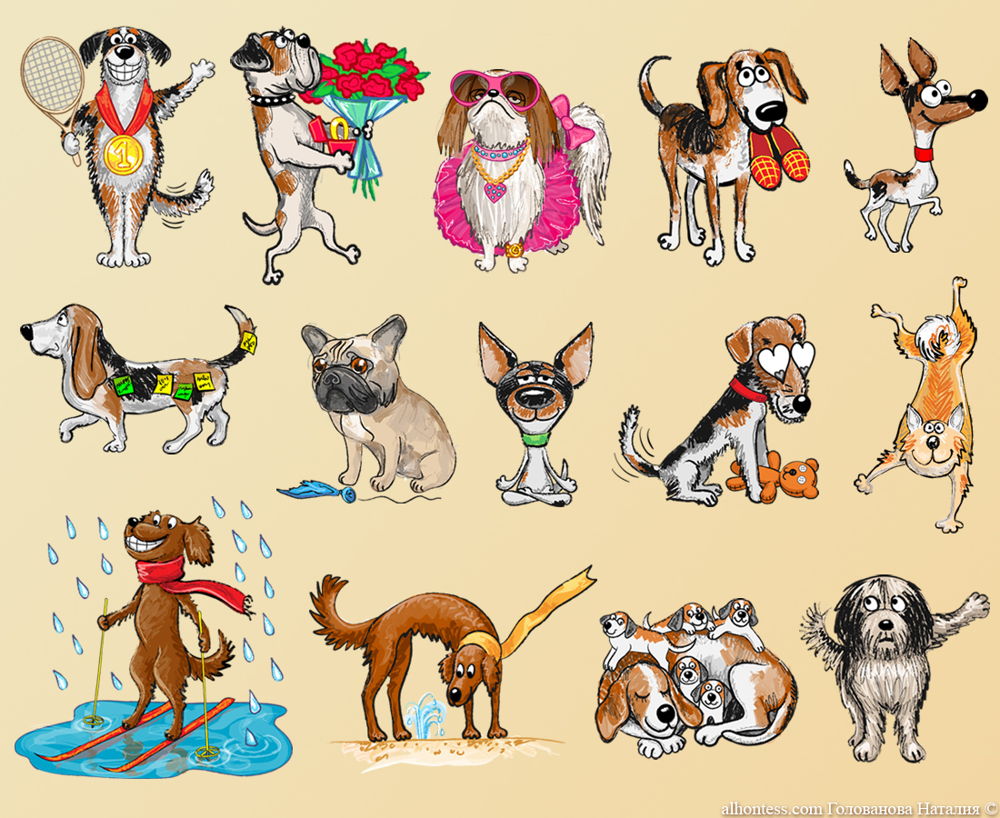 Рисунки собачек для приложения «Samsung Galaxy Note»