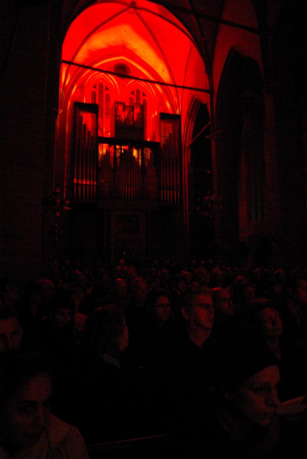 Освещение церкви (органный концерт), г. Росток, Германия