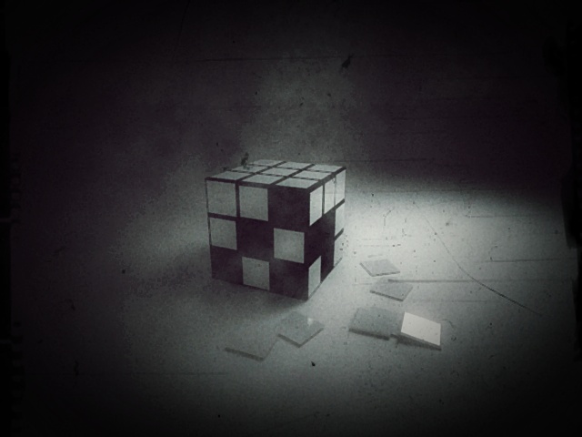 Кубик рубика (ч/б) - посто подарок.)