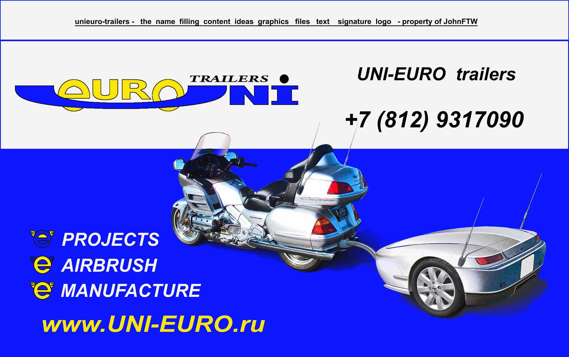 UNI-EURO trailers MOTO