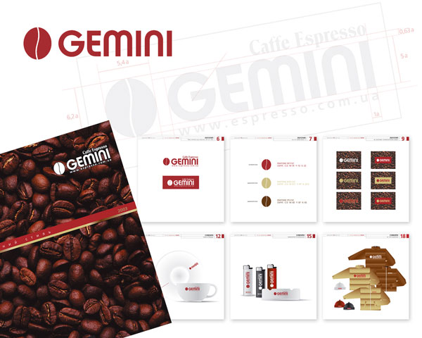 Рестайлинг лого и брендбук для ТМ "Gemini"