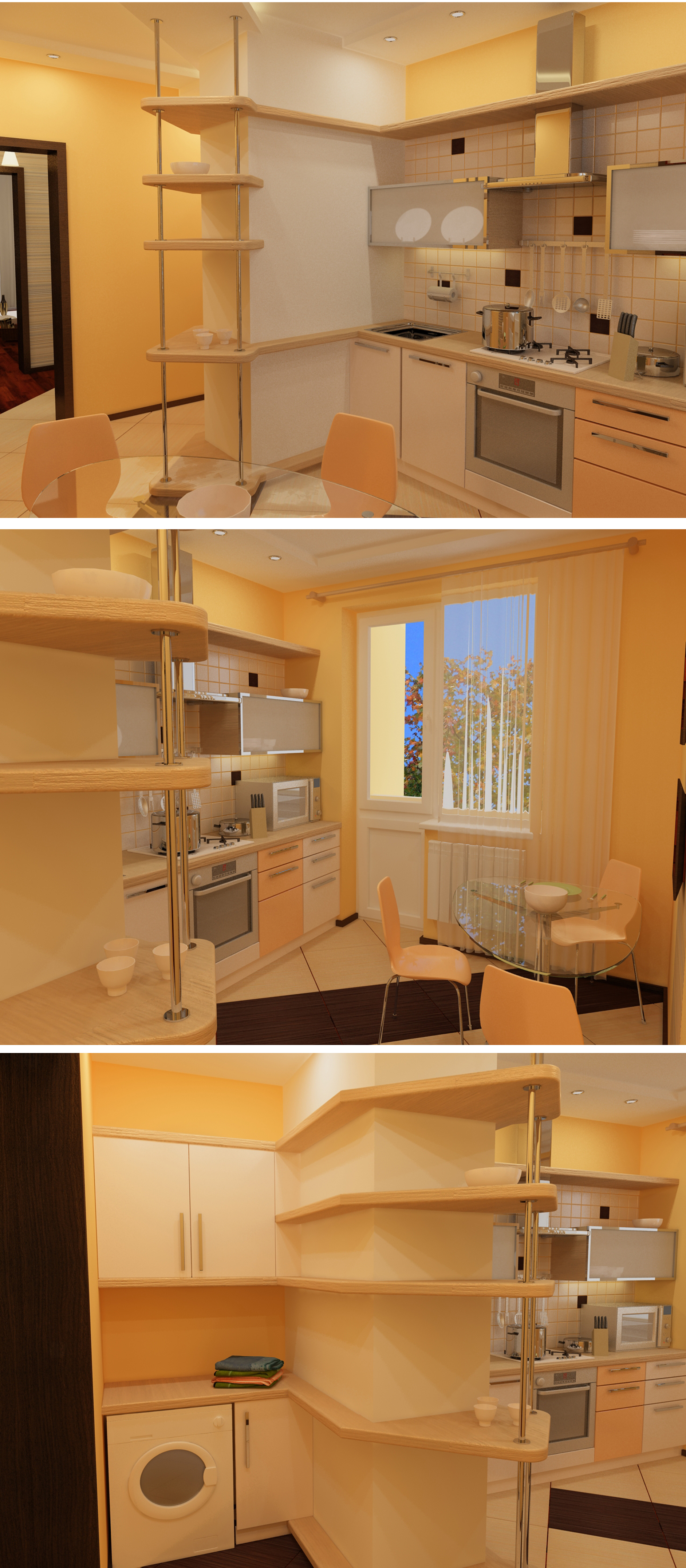 Кухня в 3-ех комнатной квартире в г. Кишиневе