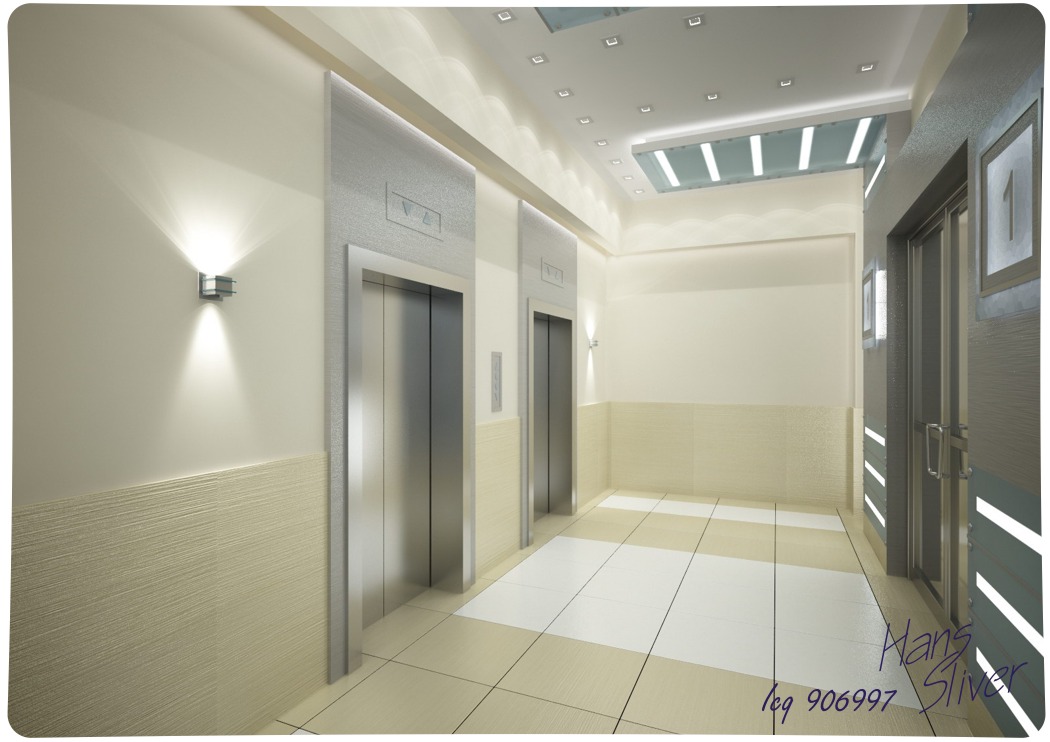 Визуализация лифтового холла
