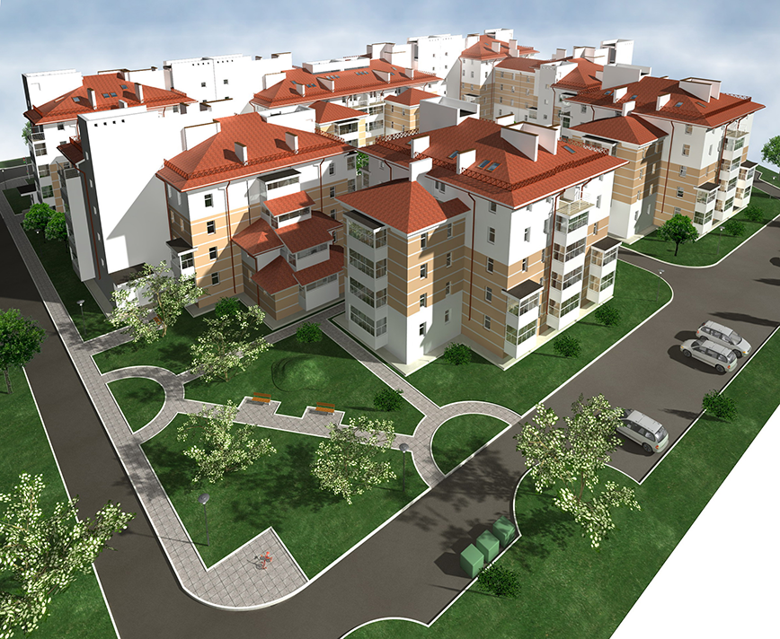 3D-моделирование иллюстраций жилого комплекса «Подкова»