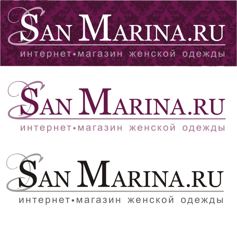 Логотип интернет-магазина женской одежды SanMarina.ru