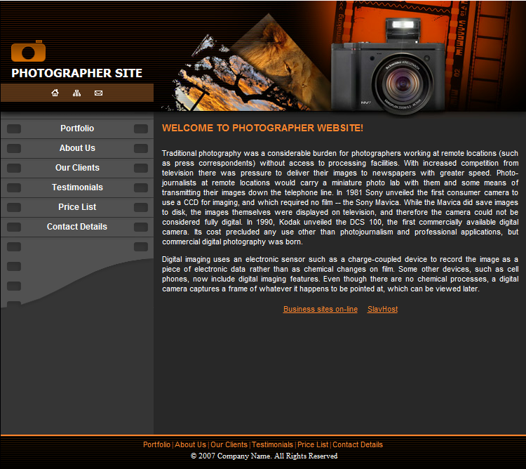 Photographer site