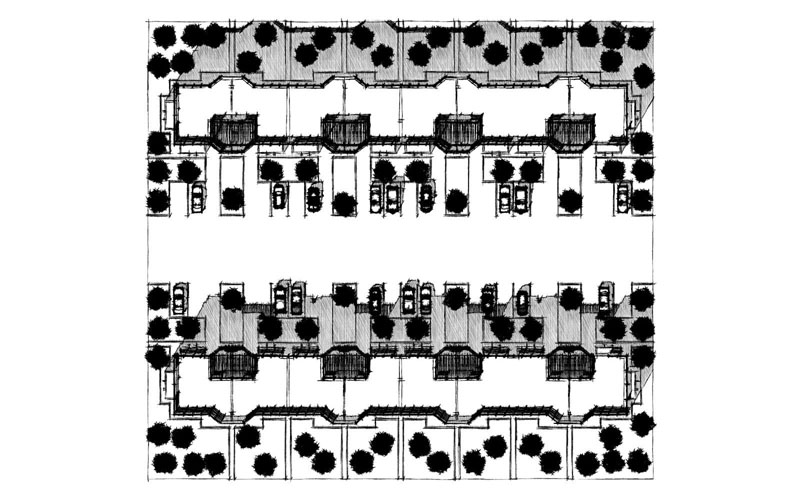 Таунхауз, концепция для коттеджного посёлка