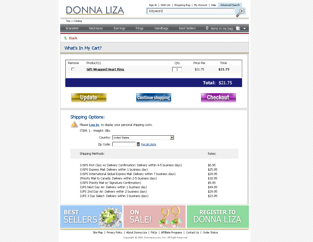 DonnaLiza II - My_cart