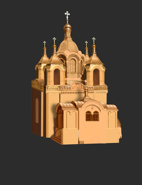 эскизное моделирование храма