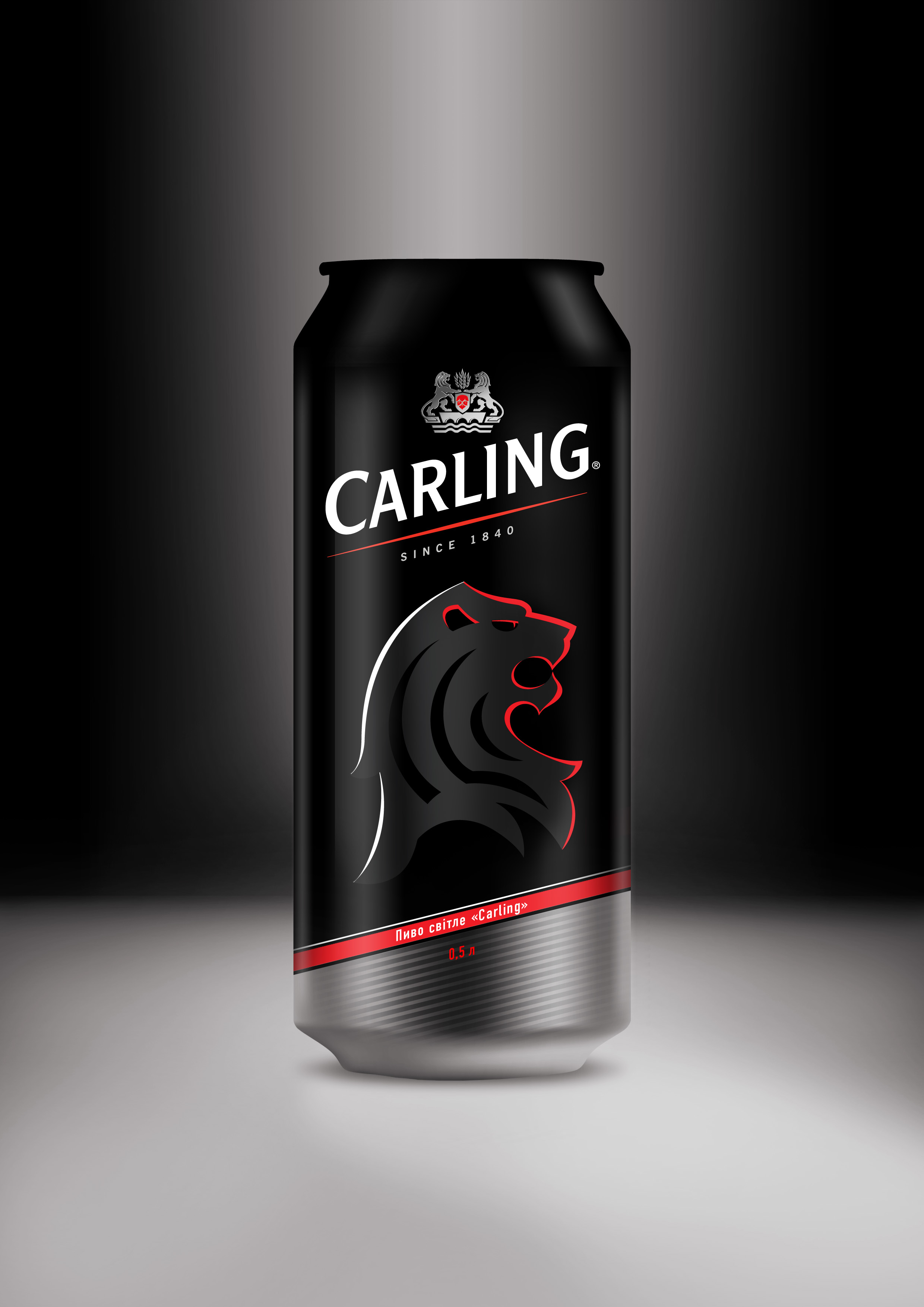 Разработка дизайна банки английского пива Carling