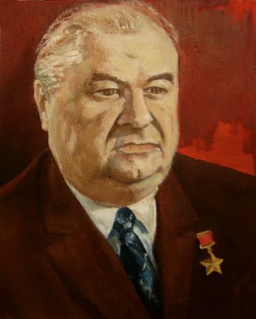 Герой СССР Ситник - картина маслом
