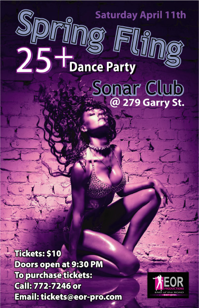 EOR Poster for dance party April