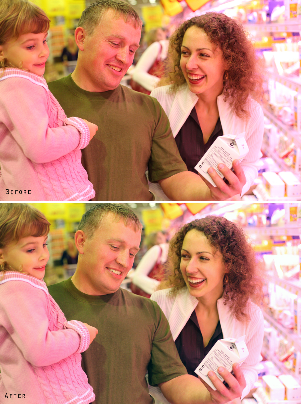 Smiling family