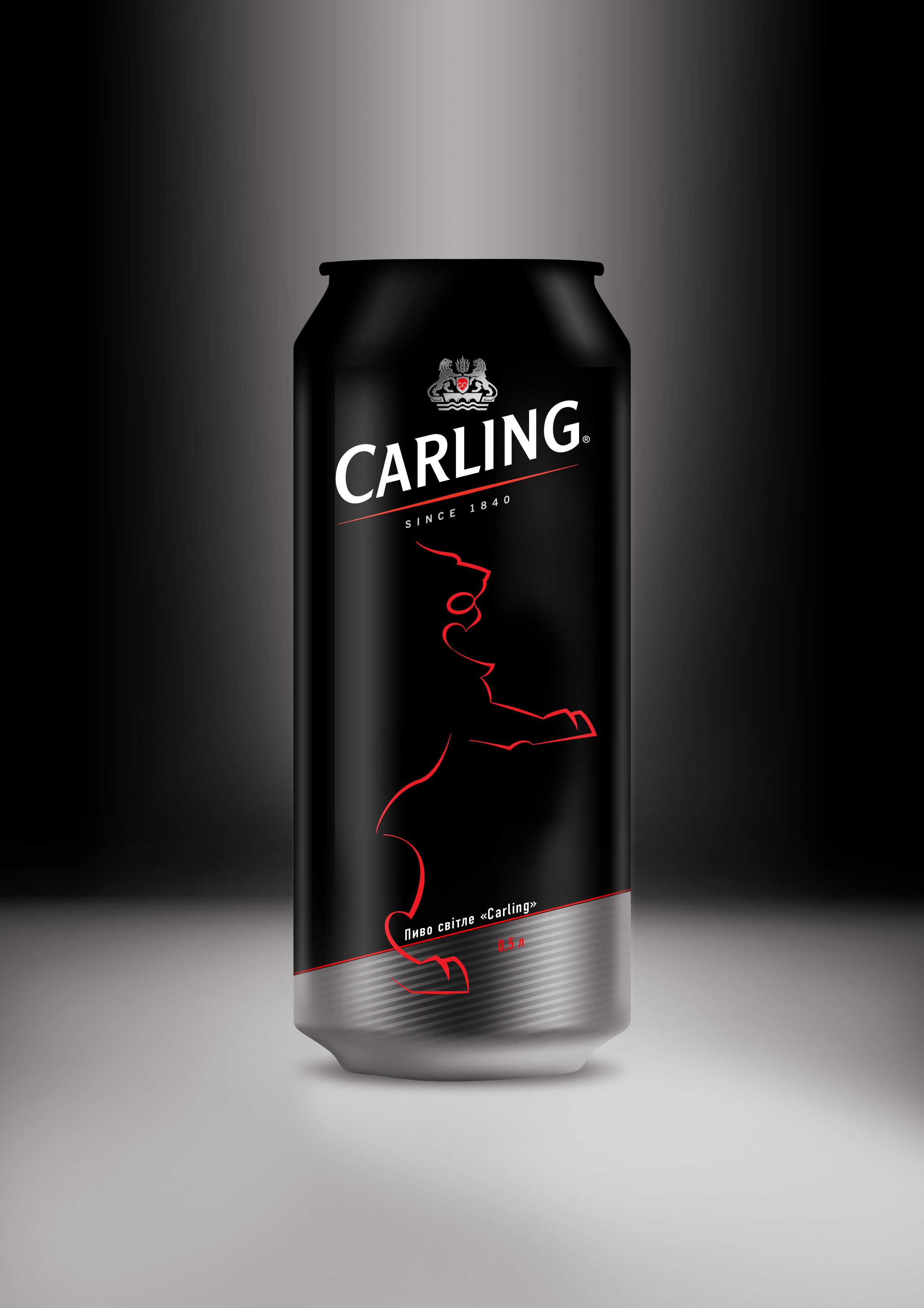Разработка дизайна банки английского пива Carling