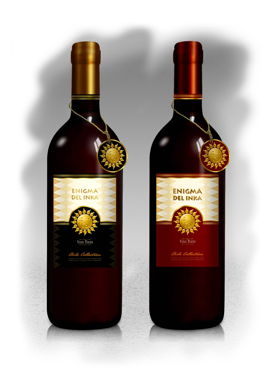 Этикетка вина Enigma Del Inka (Чили) вариант 3