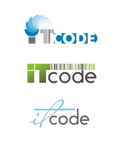 Варианты логотипа ITcode