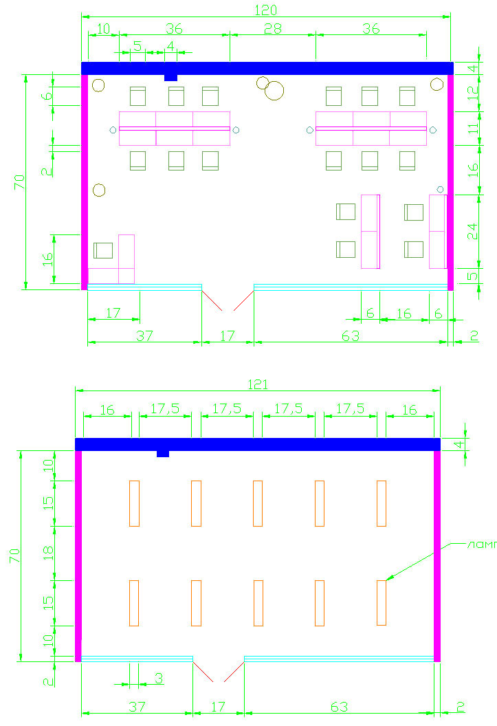 Планы autoCad