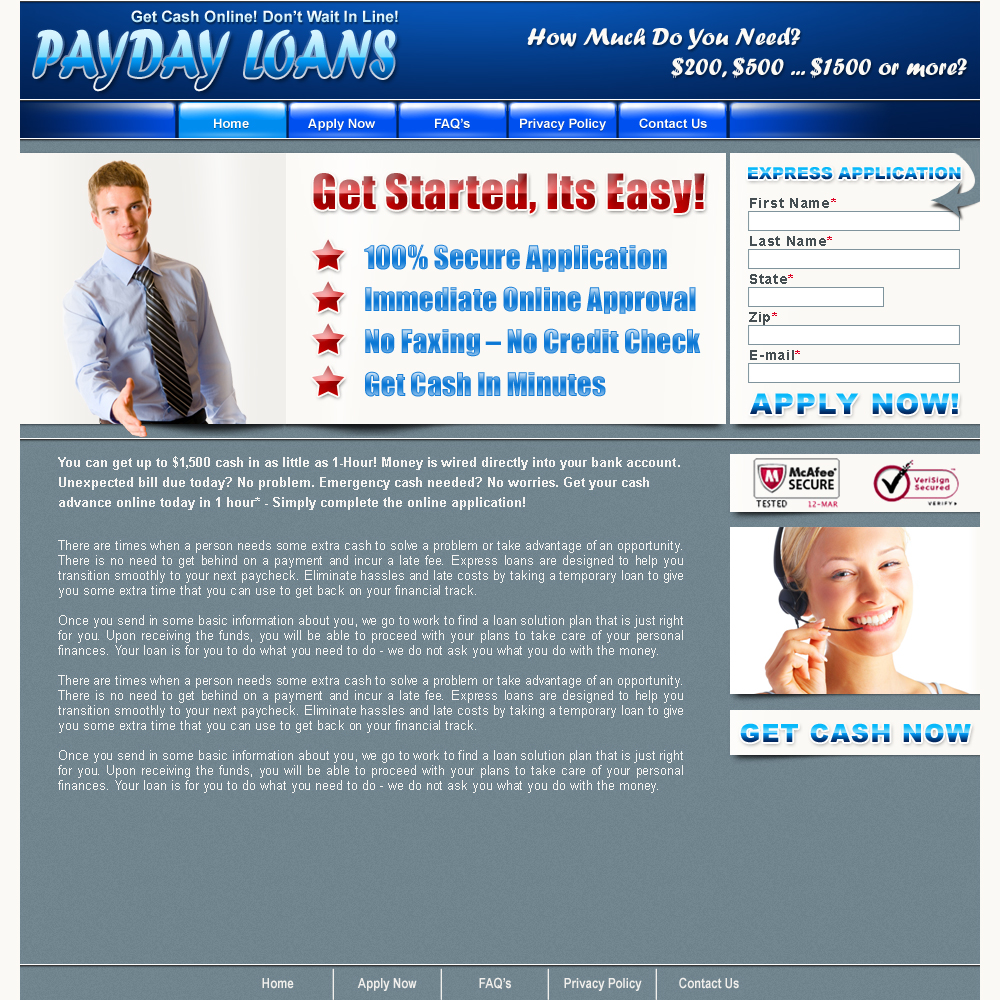 Payday loan