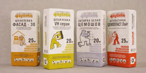 Разработка дизайна упаковки для строительных смесей &quot;Форвард&quot