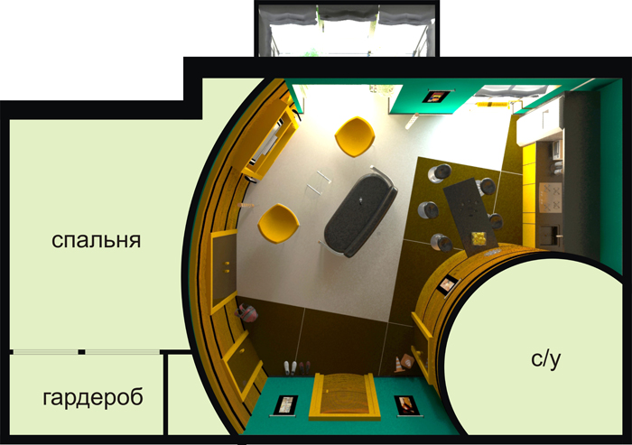 квартира (2 комн)