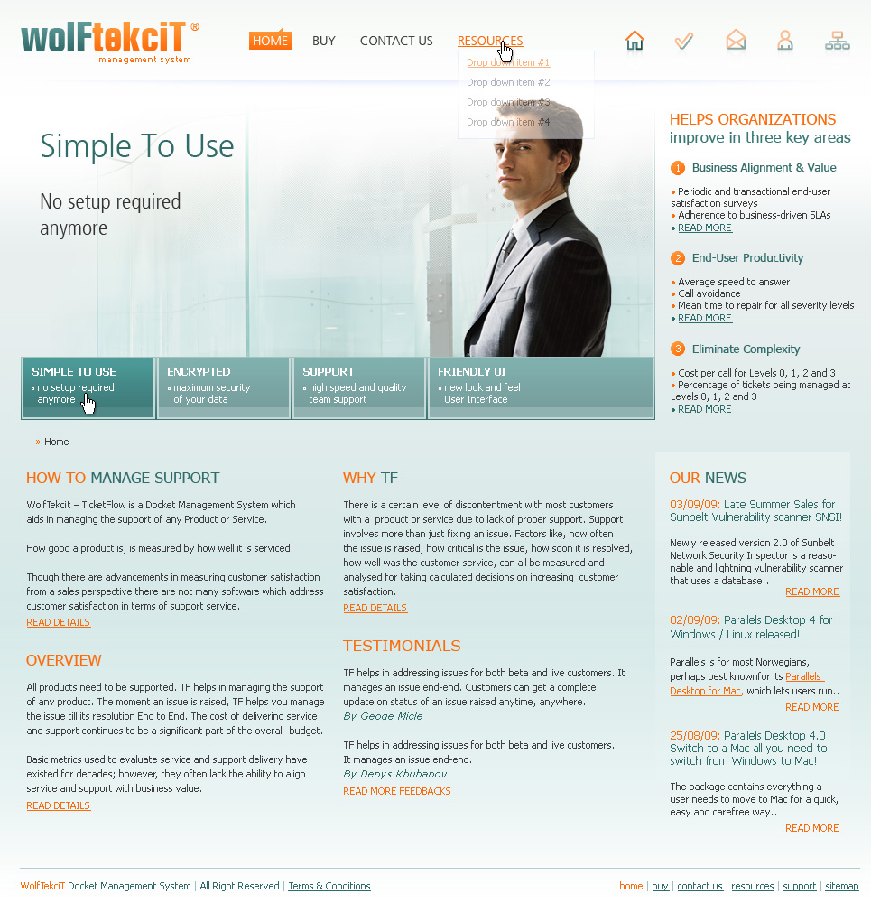 wolFtekciT | Management System