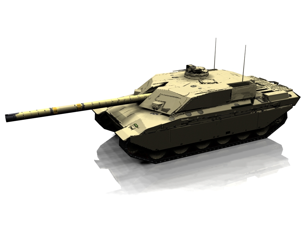 Low-poly танк