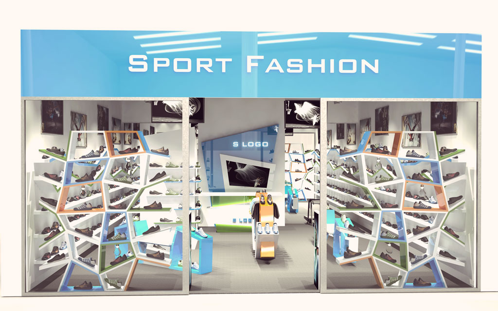 Дизайн обувного магазина Street Player