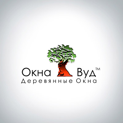 Логотип компании Окна Вуд
