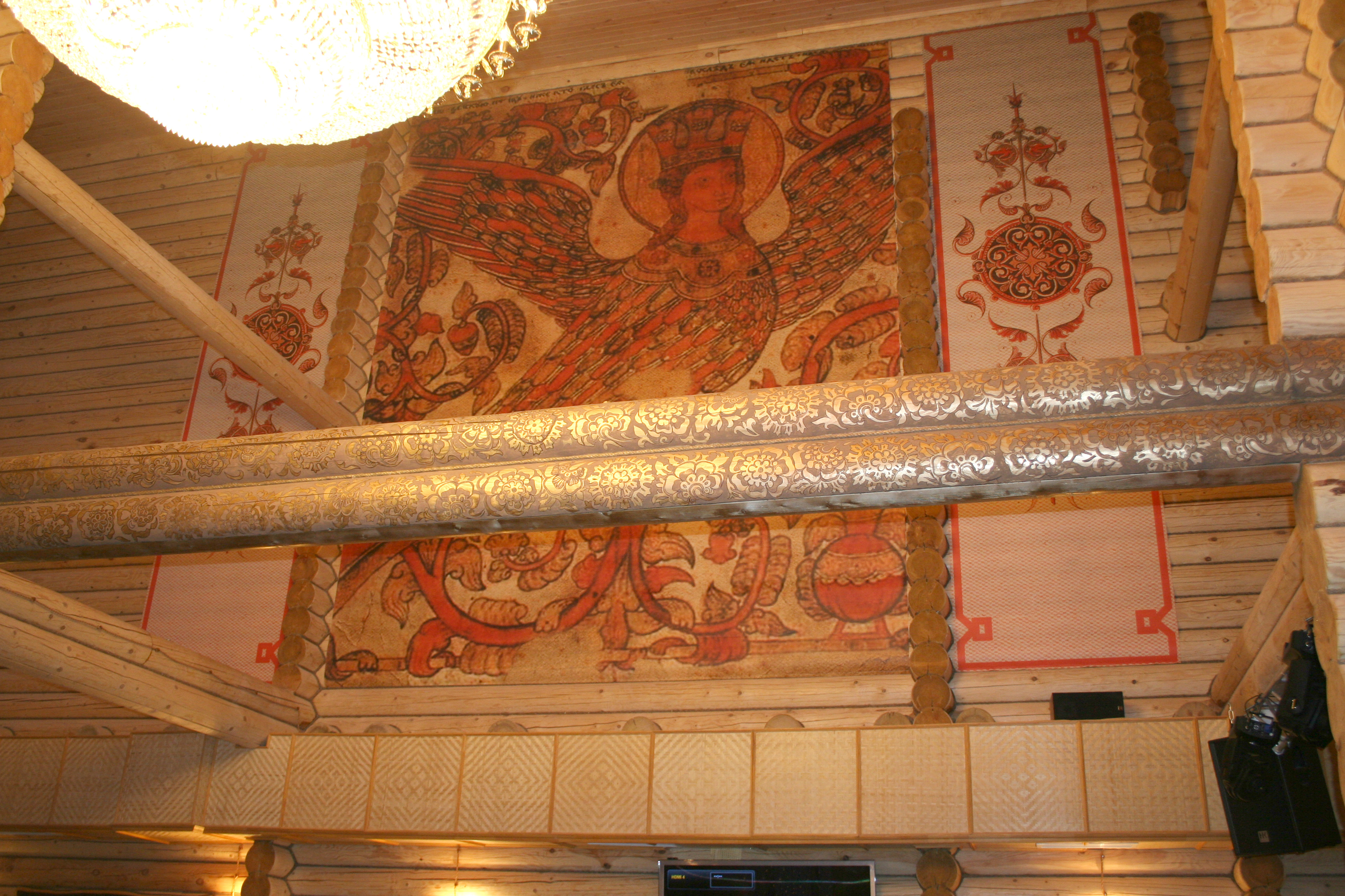 декорирование интерьера в ресторане Славянский