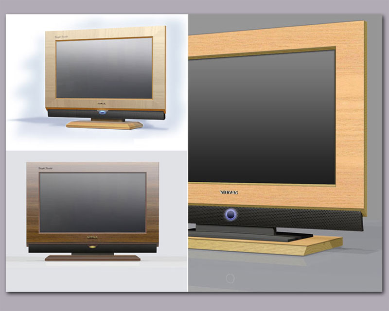 Телевизор LCD в корпусе из дерева