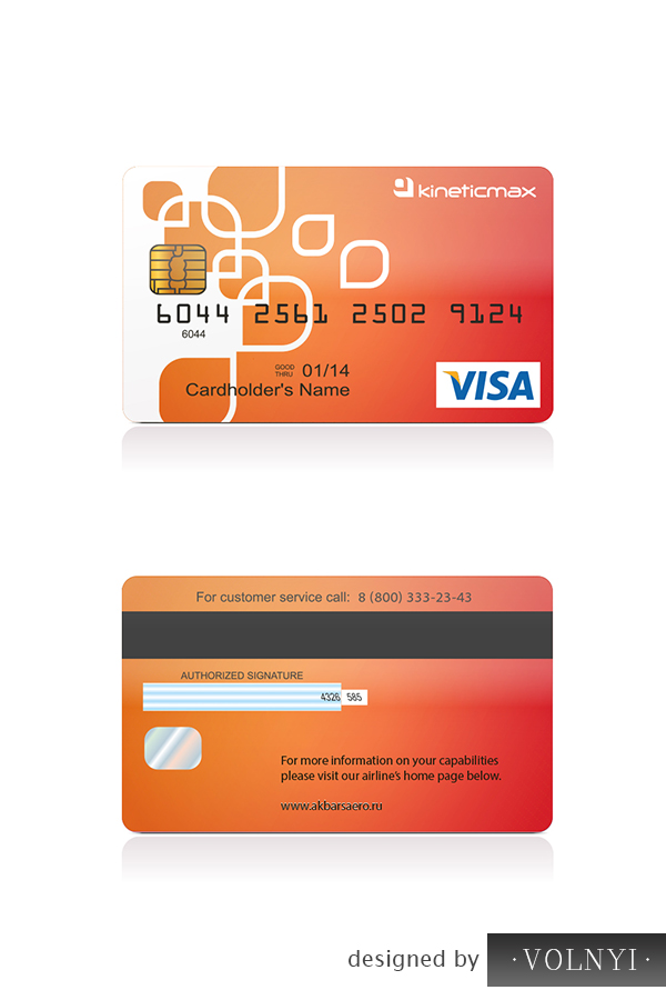 Дизайн кредитной карты Kinetic Max