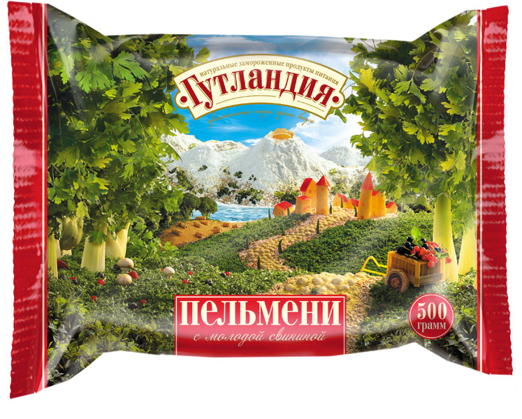 Дизайн торговой марки и упаковки замороженных продуктов