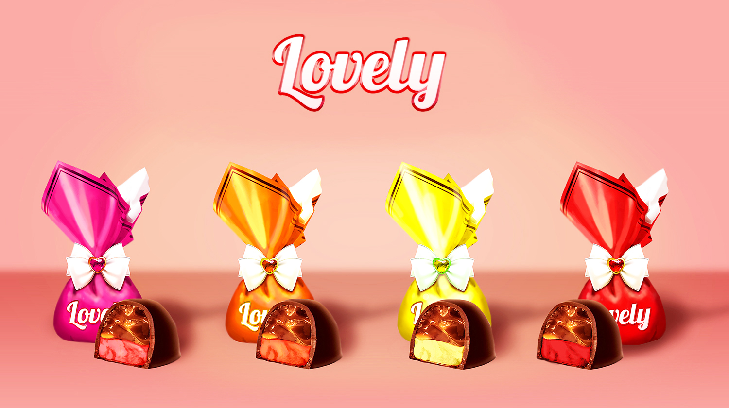 Обертка для  конфет &quot;Lovely&quot;