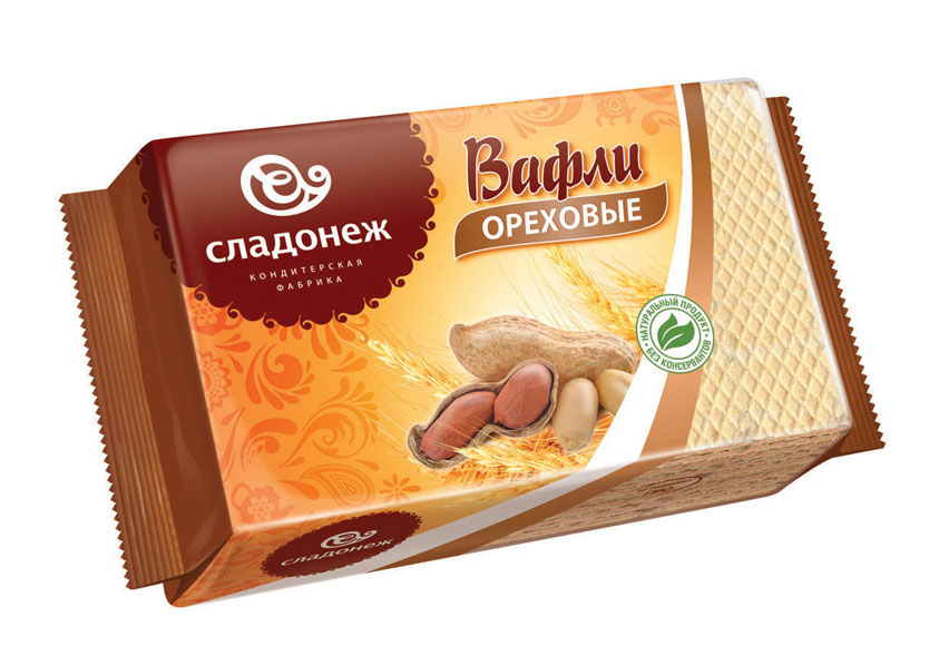 Вафли Ореховые