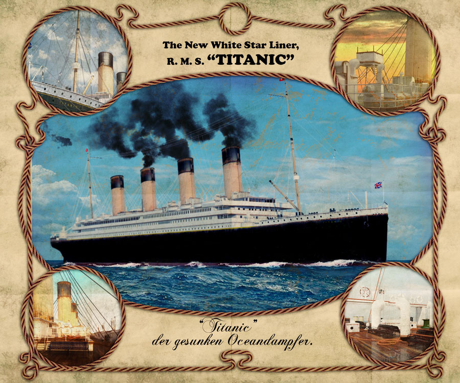 Design of copy of ship &quot;Titanic&quot; in 3D MAX