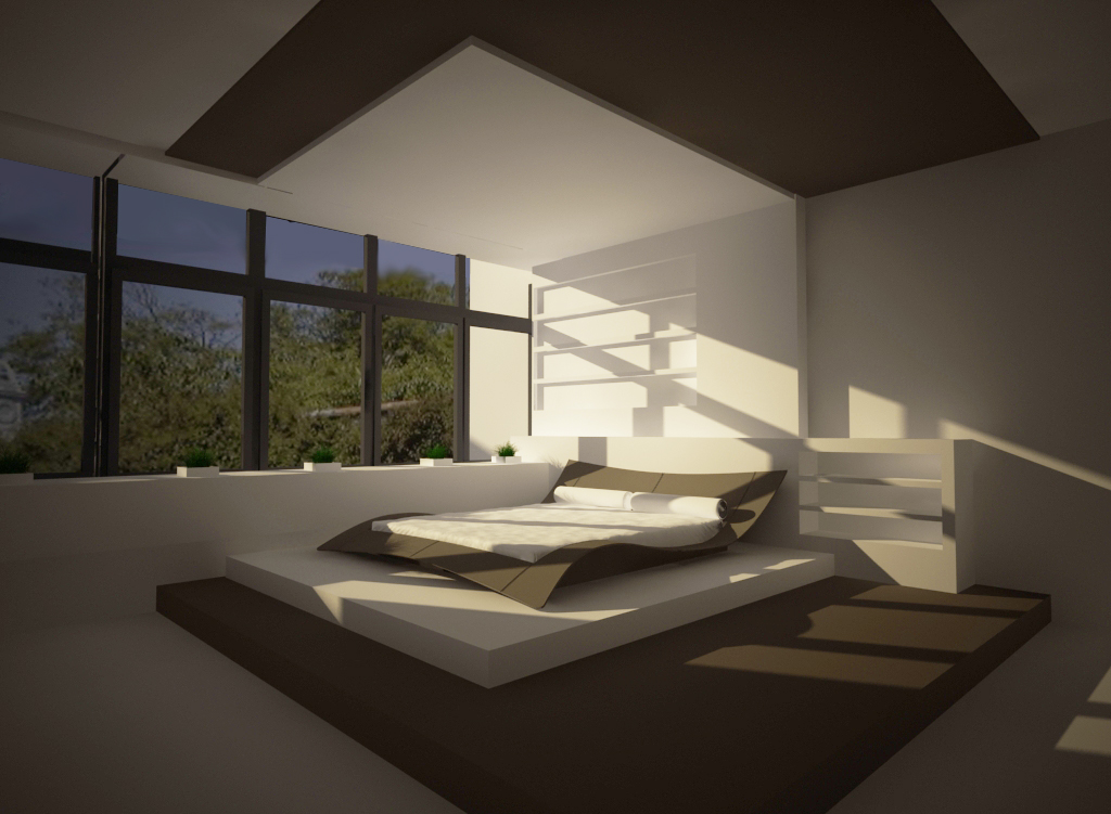 Визуализация интерьера - спальня